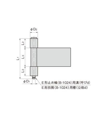 3管型加工合页